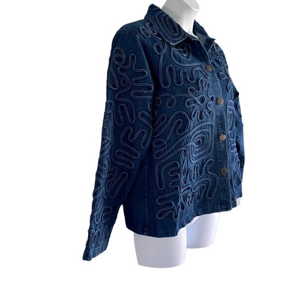 Draper’s & Damon’s Button Up Denim Jacket Women's Size XL NEW NWT - Picture 5 of 10